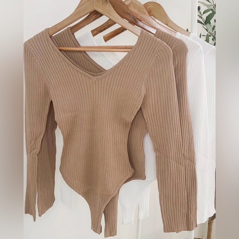 Basic Ribbed Knit Bodysuit